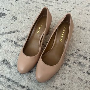 Coach nude heels